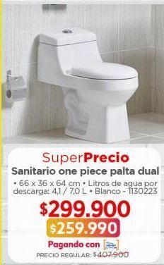 Easy Sanitario one piece palta dual oferta
