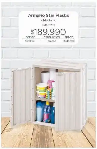 Easy Armario star plastic oferta