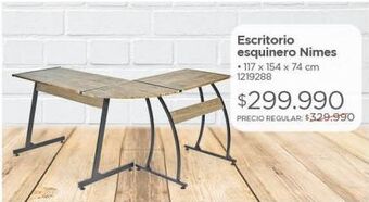 Easy Escritorio esquinero nimes oferta