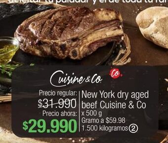 Jumbo New york dry aged beef cuisine & co x 500g oferta