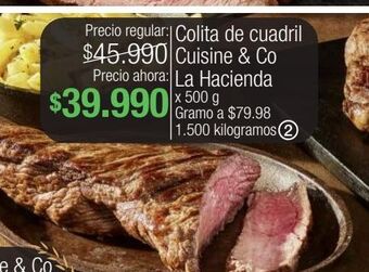 Jumbo Colita de cuadril cuisine & co la hacienda x 500g oferta