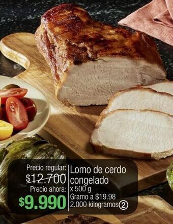 Jumbo Lomo de cerdo congelado x 500g oferta