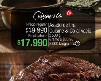 Jumbo Asado de tira cuisine & co x 500g oferta