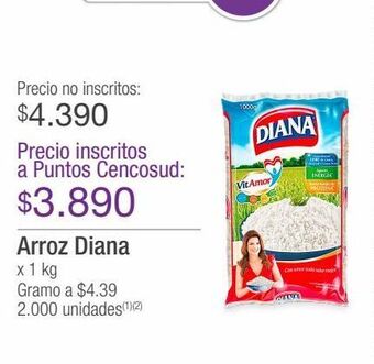 Jumbo Arroz diana x 1 kg oferta