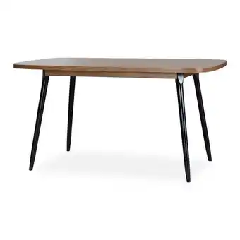 Muebles Jamar Base comedor 6 puestos alina cubierta natural, negro oferta