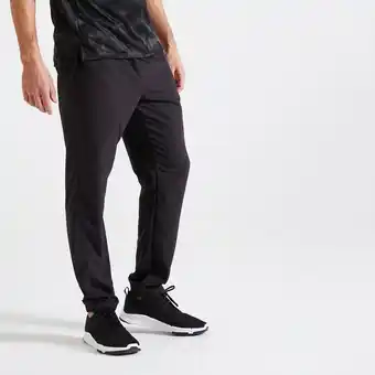 Decathlon Pantalón fitness hombre negro básico transpirable regular oferta
