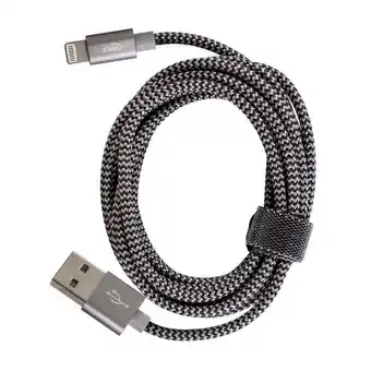 Alkosto Cable kalley usb a lightning de 1 metro trenzado gris|negro oferta