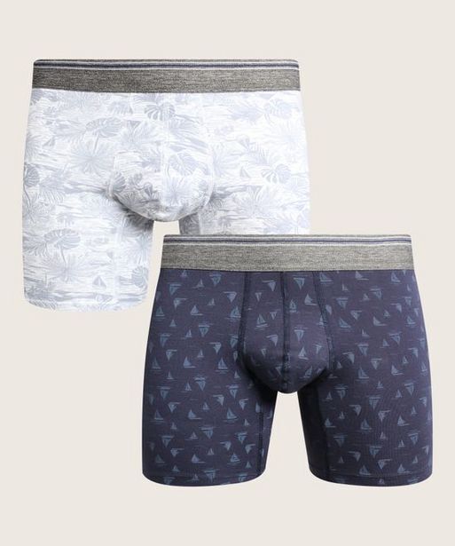 Pat Primo Boxer pack x2 pantaloncillo medio estampado de algodón oferta