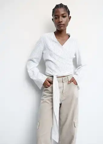 Blusa rayas nudo