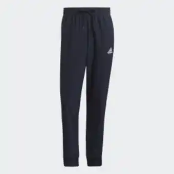 Pantalón aeroready essentials 3 rayas pierna cónica puño ajustado tejido