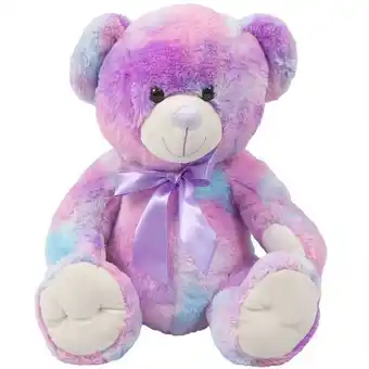 Alkosto Oso de peluche moño morado oferta