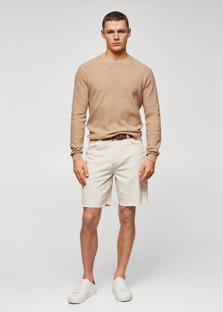 Mango Jersey algodón estructura oferta