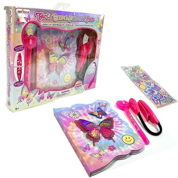 Alkosto Libreta de secretos divertida para chicas mariposas hot focus oferta