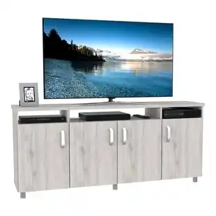 Alkomprar Mesa para TV 65"; MADERKIT Cali 160 Cm Ceniza oferta