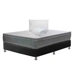 Alkomprar Combo FANTASIA: Colchón Sencillo Trend 100 x 190 cm + Base Cama + Protector de colchón + Almohada oferta