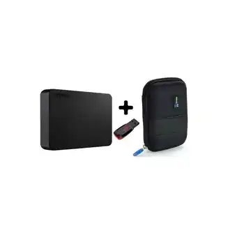 Falabella Disco toshiba 4 tb + estuche negro + usb 16 gb oferta