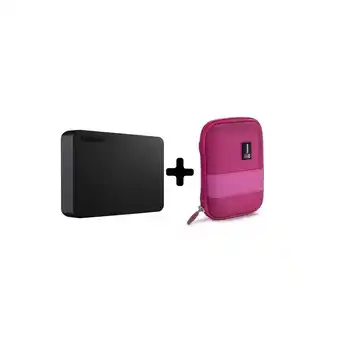 Falabella Disco duro toshiba 4tb usb 3.0 + estuche rosado oferta