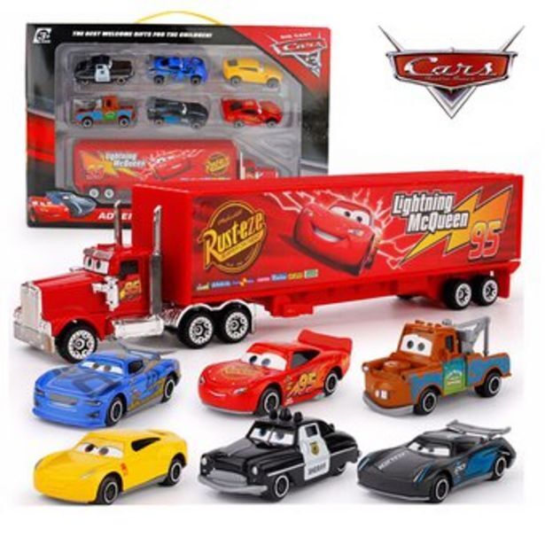 Linio Kit disney cars pixar cars rayo mcqueen 7 piezas oferta