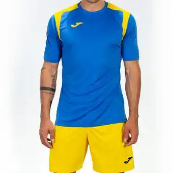Joma Camiseta manga corta hombre championship v royal amarillo oferta