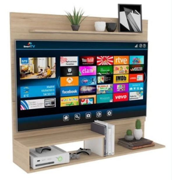 Electrobello Panel tv beijing rovere blanco oferta