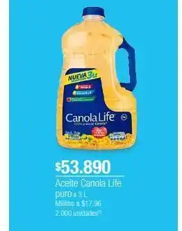 Jumbo Aceite canola life puro x 3 l oferta
