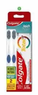 Jumbo Cepillos colgate 360 x 2 und + crema total 12 x 75 ml oferta