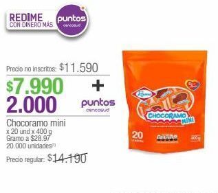 Jumbo Chocoramo mini x 20 und x 400 g oferta