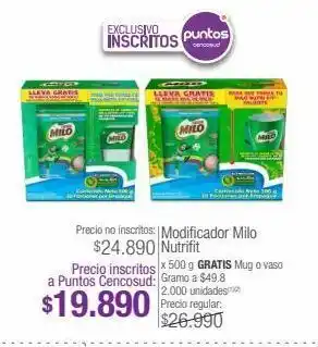 Jumbo Modificador milo nutrifit x 500 g oferta