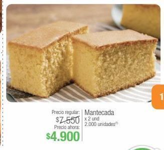 Jumbo Mantecada x 2 und oferta
