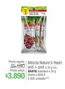 Jumbo Mezcla nature's heart anti + prot x 35 g c/u oferta