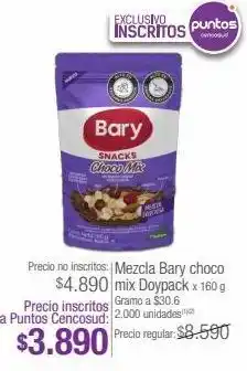 Jumbo Mezcla bary choco mix doypack x 160 g oferta