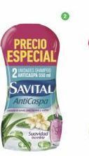 Jumbo Shampoo savital anticaspa té seda x 2 und x 550 ml oferta