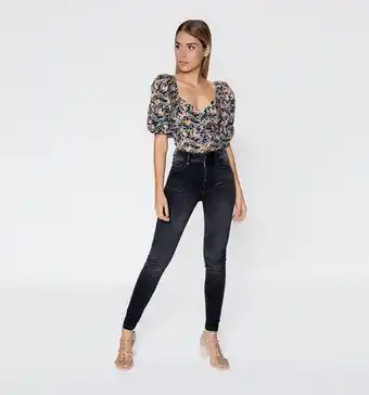 Studio F Blusa cruzada manga bombacha oferta