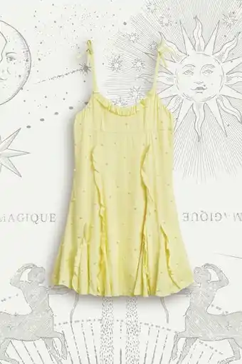 H&M Vestido de volante con cuentas oferta