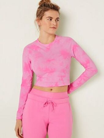 Victoria’s Secret Cropped long-sleeve raglan top oferta
