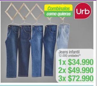 Jumbo Jeans infantil urb oferta