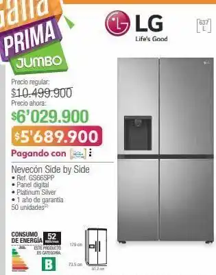 Jumbo Nevecón side by side oferta