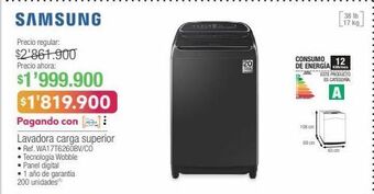Jumbo Lavadora carga superior oferta