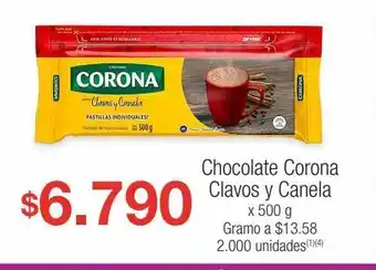 Jumbo Chocolate corona clavos y canela x 500 g oferta