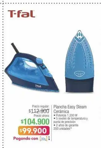 Jumbo Plancha easy steam cerámica oferta