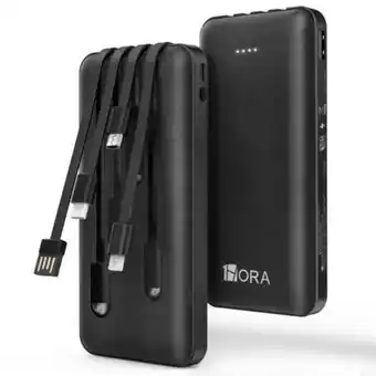 Falabella Power bank batería portátil 10000mah 4 cables 1hora gar148 oferta