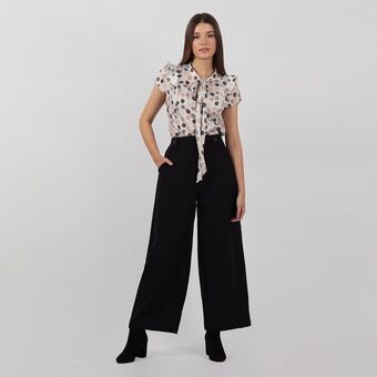 Fuera de Serie Pantalon tiro alto bota flare oferta
