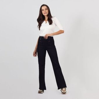 Fuera de Serie Jean tiro alto bota flare oferta