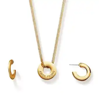 Ésika Set collar + aretes amor propio oferta