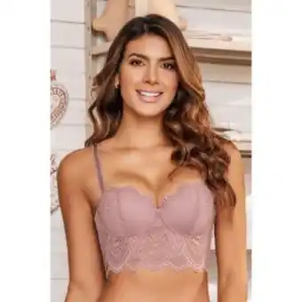 Los Tres Elefantes Brasier strapless encaje bruma mujer oferta