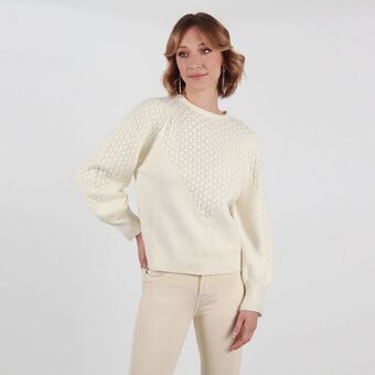 Sweater cuello redondo manga larga