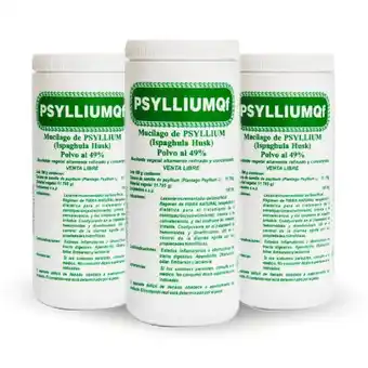 Farmaclub Psyllium qf en polvo sabor natural- 300 g x 3 frascos: medicamento digestivo oferta