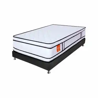 Alkosto Combo colchón romance relax sencillo experience spyral 100 x 190 x 30 cm + base cama oferta