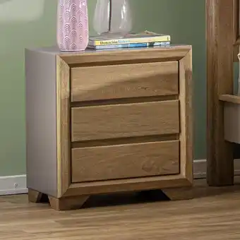 Muebles Jamar Mesa de noche marbella taupe perla, natural* oferta