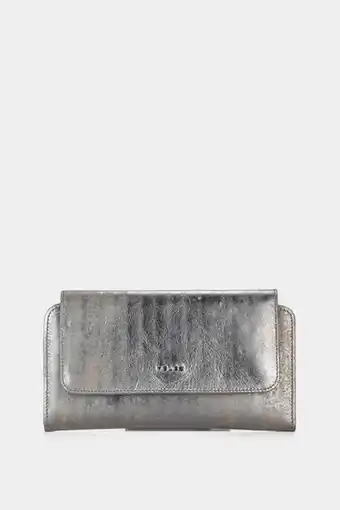 Billetera porta chequera colors de cuero para mujer efecto artesanal